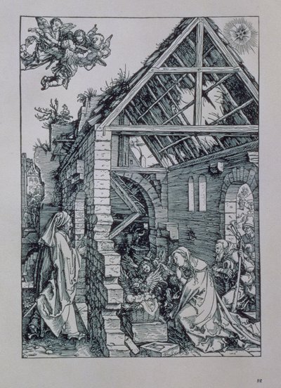 La adoración de los pastores de Albrecht Dürer